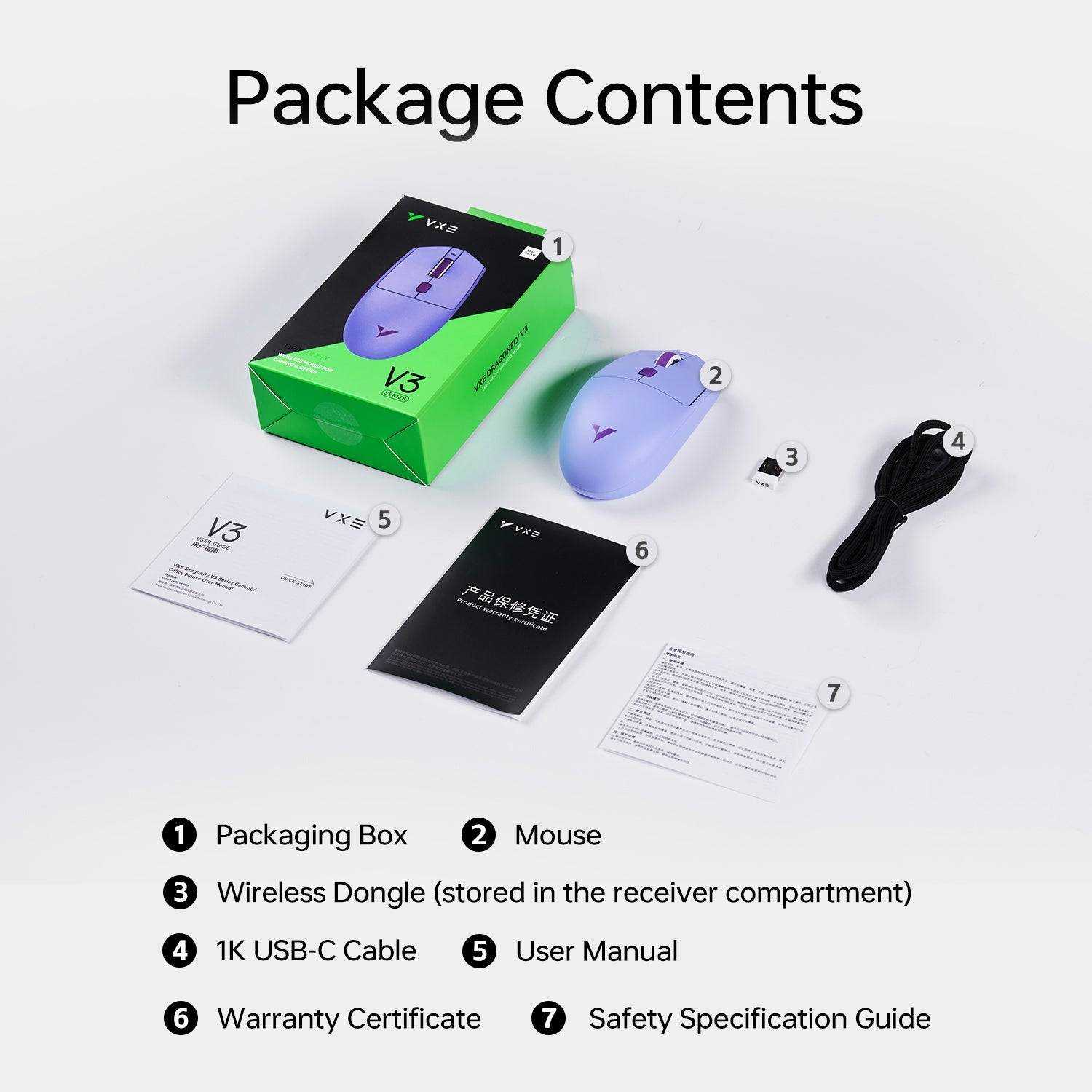 VXE V3 PRO (Black) Gaming Mouse