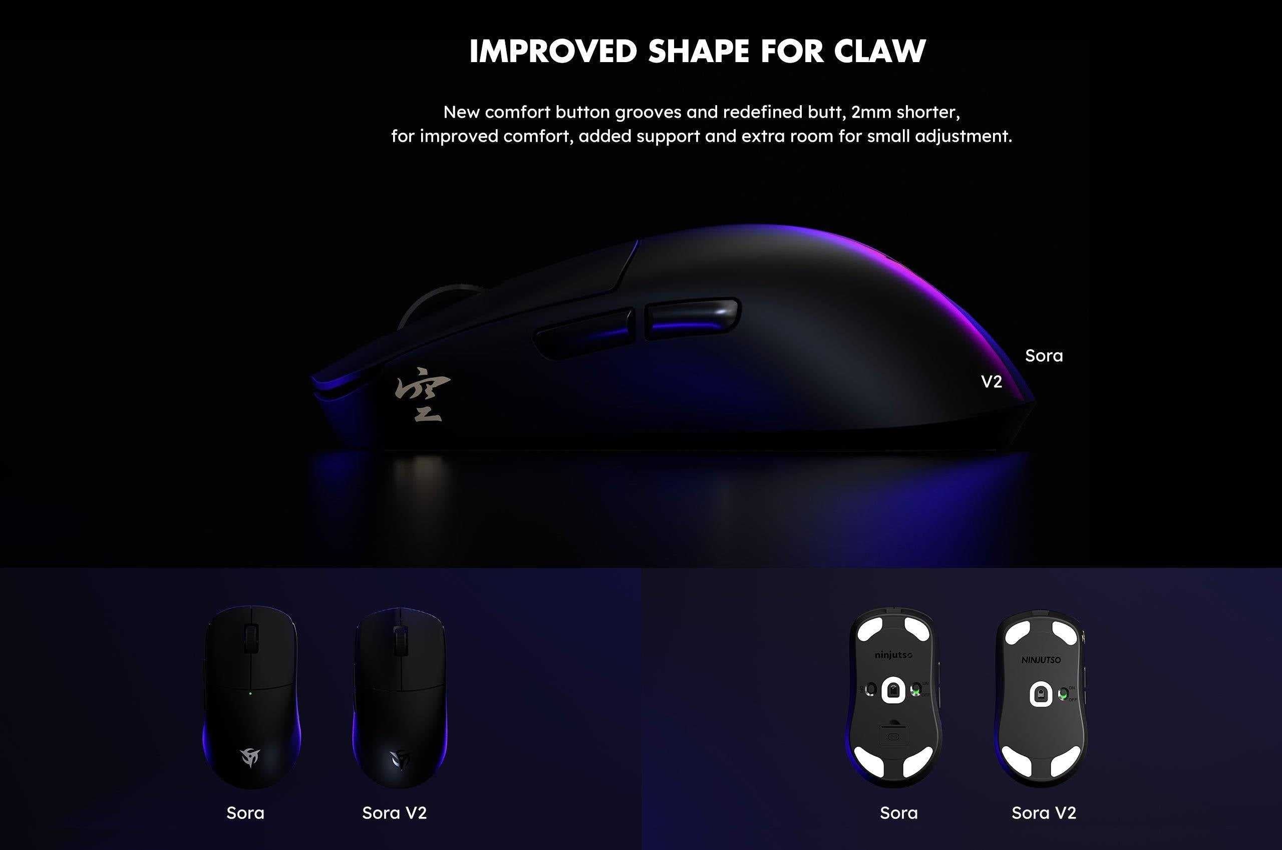 Ninjutso Sora V2 8K (Black) Mouse