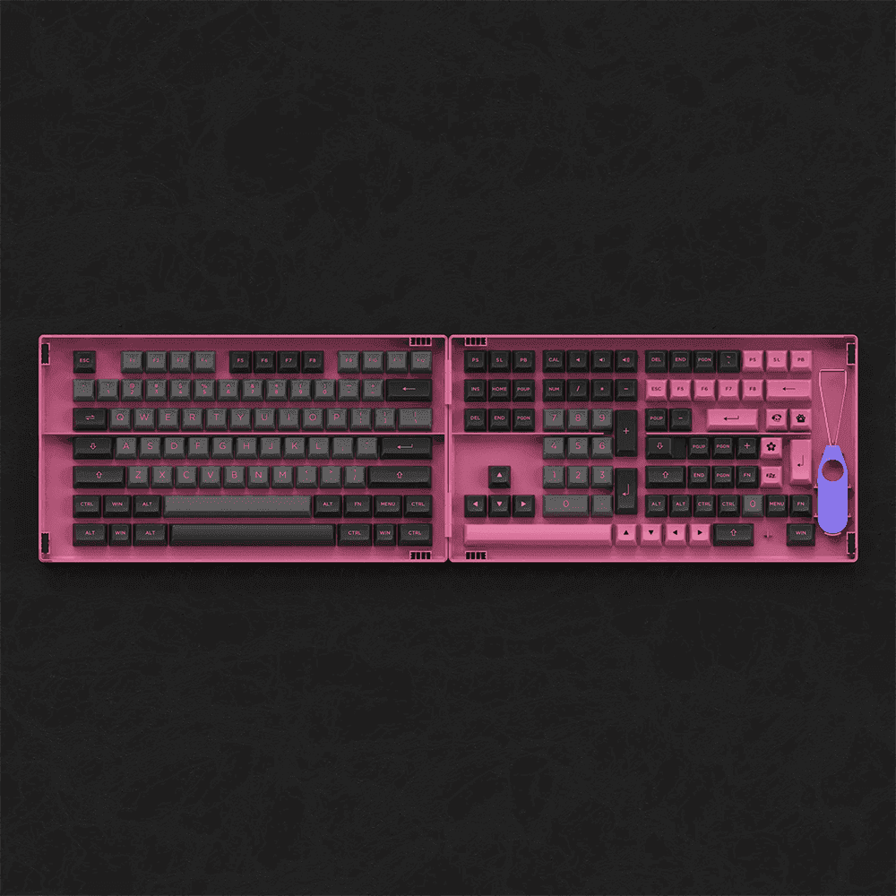 Akko Black &amp; Rose ASA Keycap Set