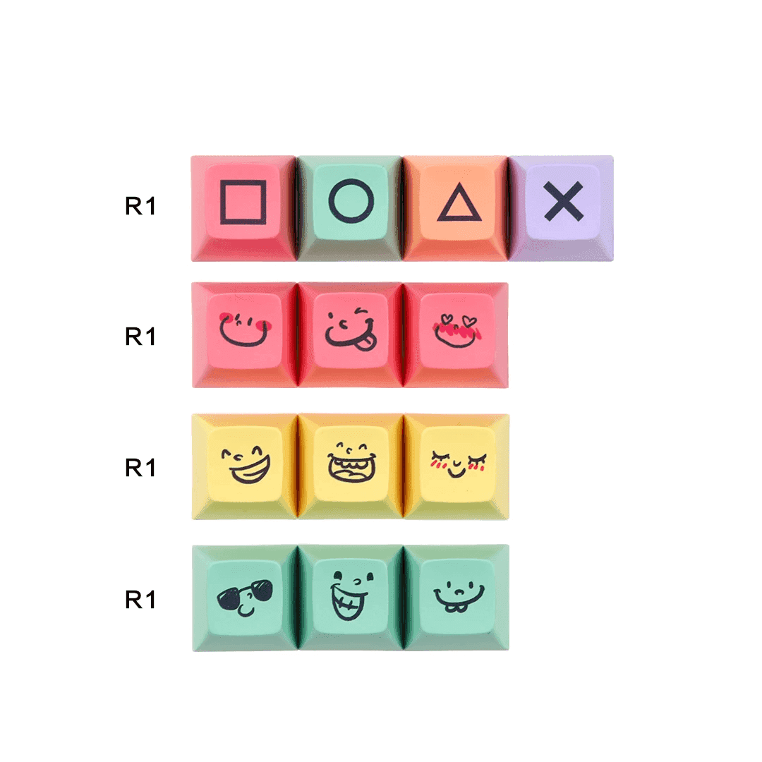 SA PBT Chalk (ANSI) Keycap Set