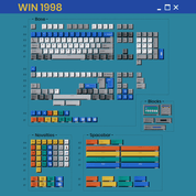 80Retros Win1998 (ANSI) Keycap Set - InputGear DE