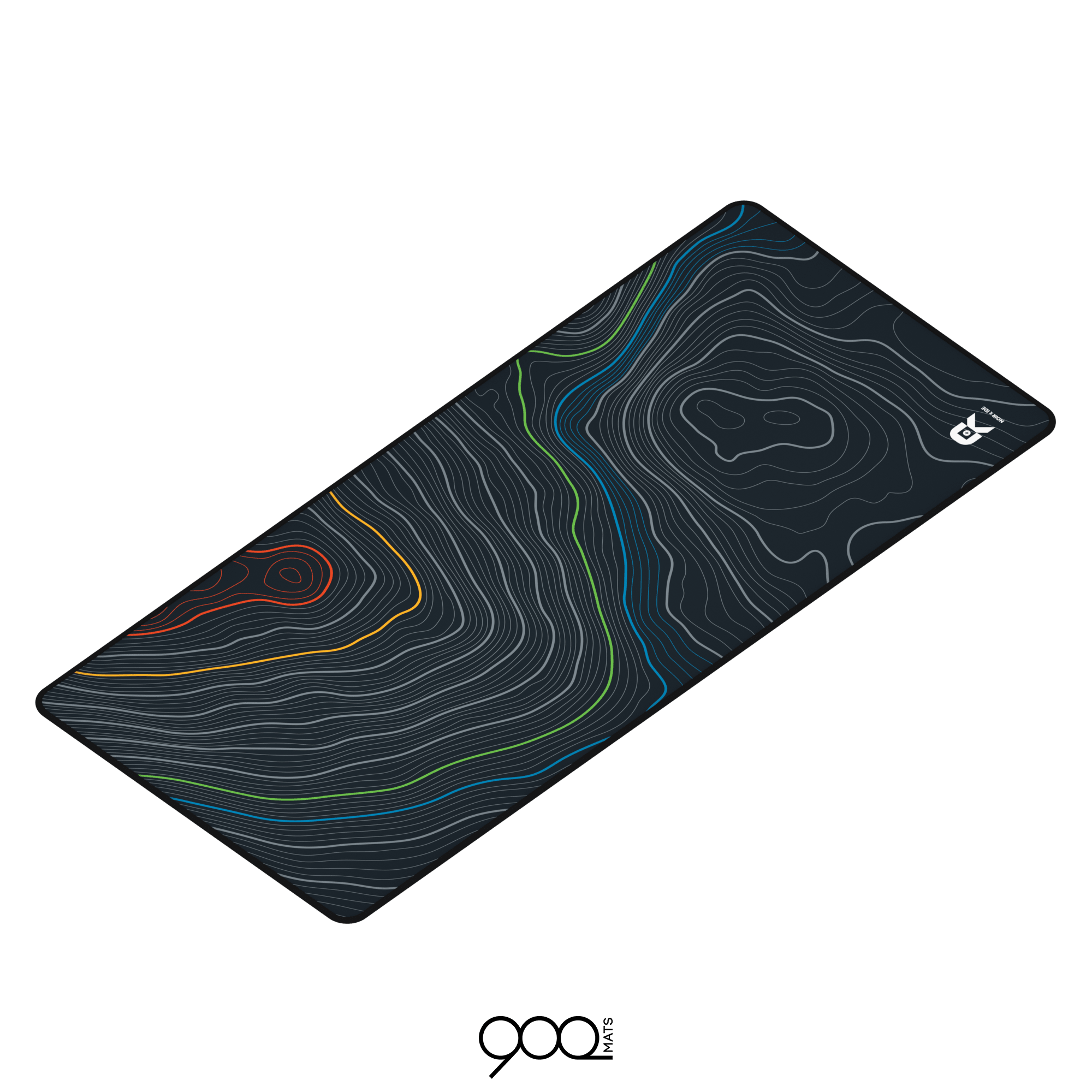 900mats Noir x RGB Waves Deskmat - InputGear DE