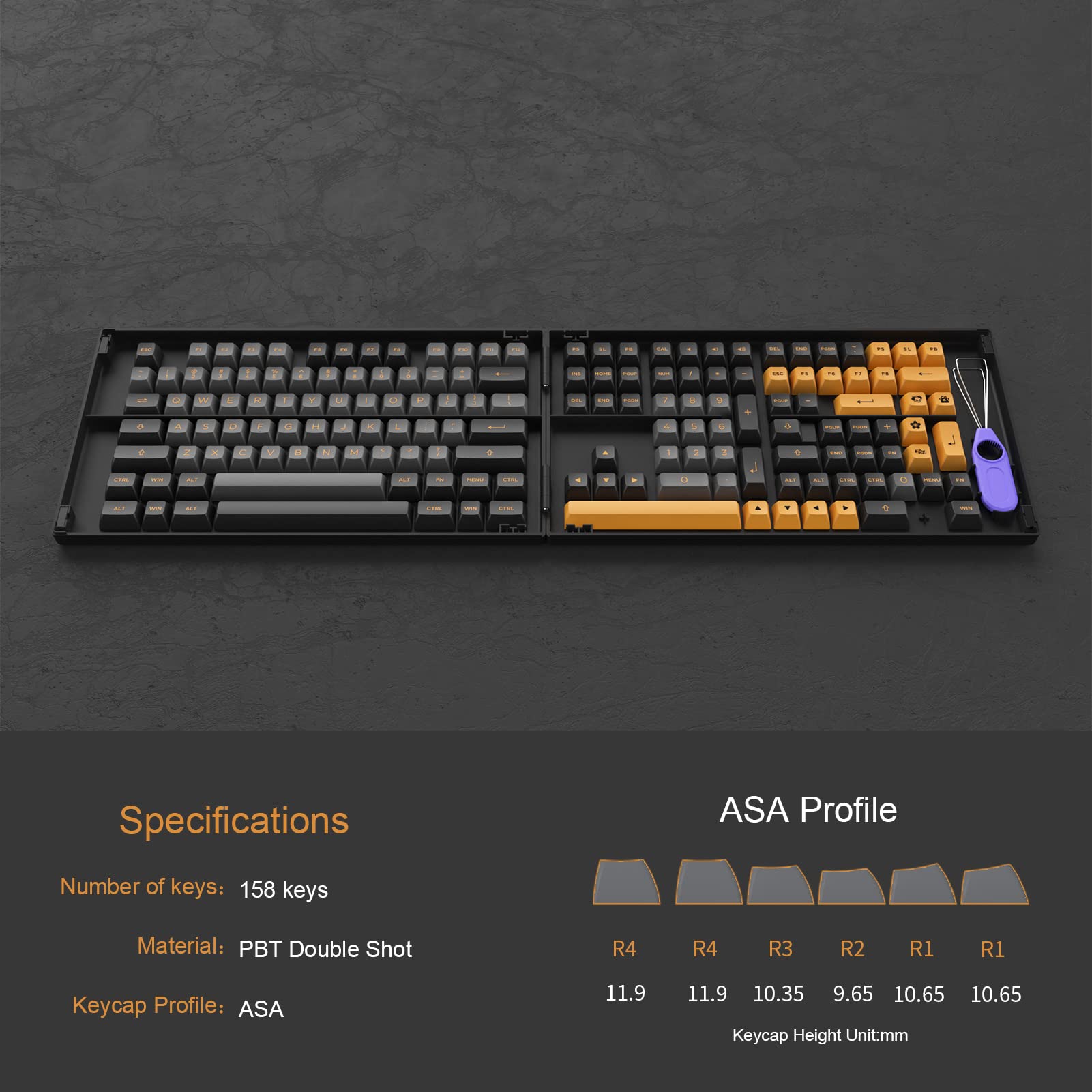 Akko Black &amp; Pink (ANSI) Keycap Set