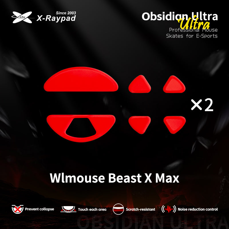 X-Raypad Obsidian Ultra Mouse Skates