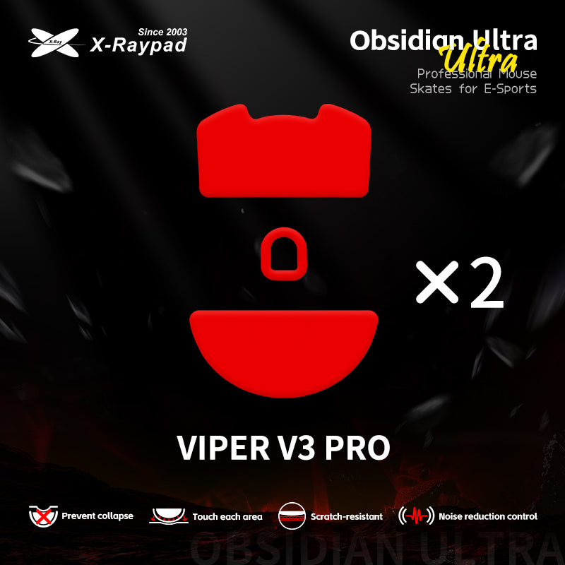 X-Raypad Obsidian Ultra Mouse Skates