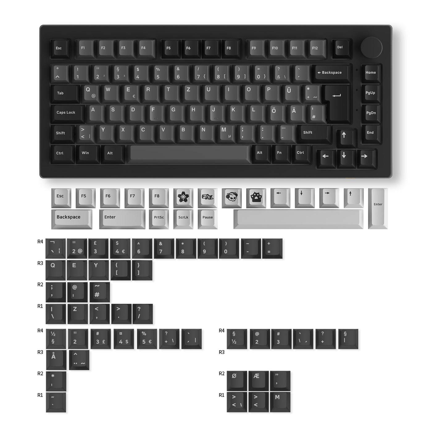 Akko 5075B Plus VIA Black (ISO-DE/NOR/UK) - InputGear DE