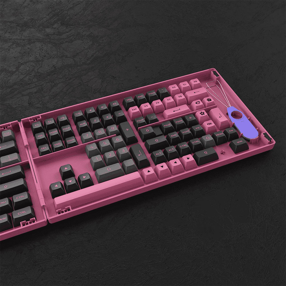 Akko Black & Rose ASA Keycap Set - InputGear DE
