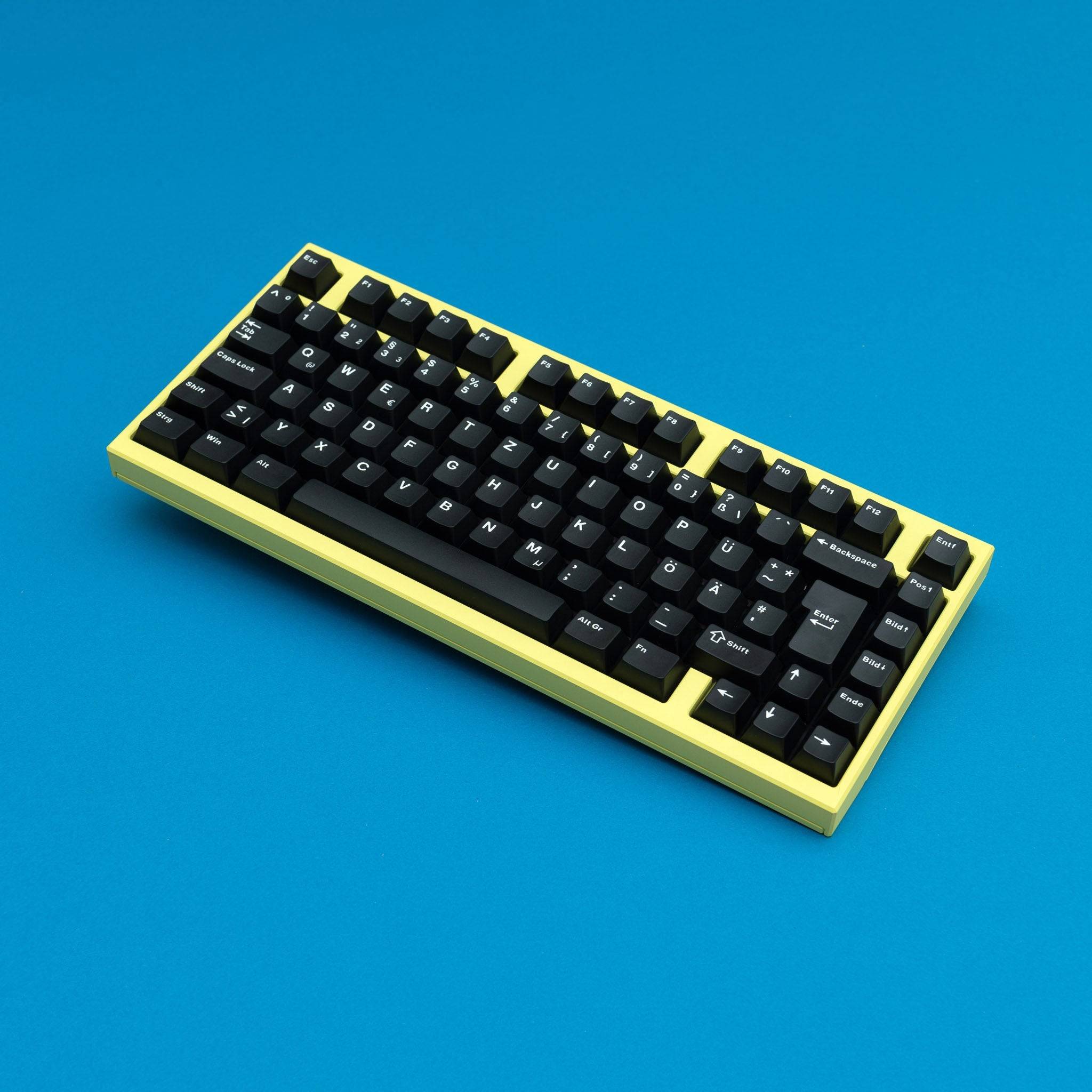 CK PBT White on Black (ISO-DE) Keycap Set - InputGear DE