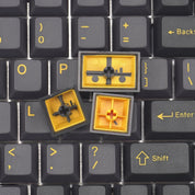 EnjoyPBT ABS Black & Gold (ANSI) Keycap Set - InputGear DE