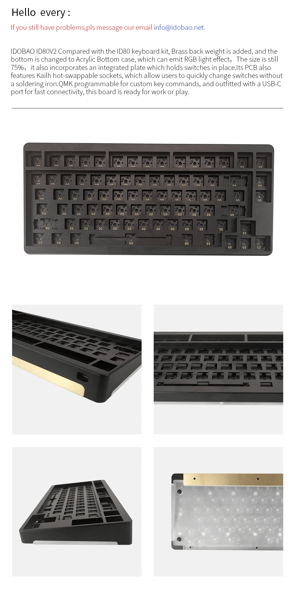 IDOBAO ID80V2 75% Kit (ANSI) - InputGear DE