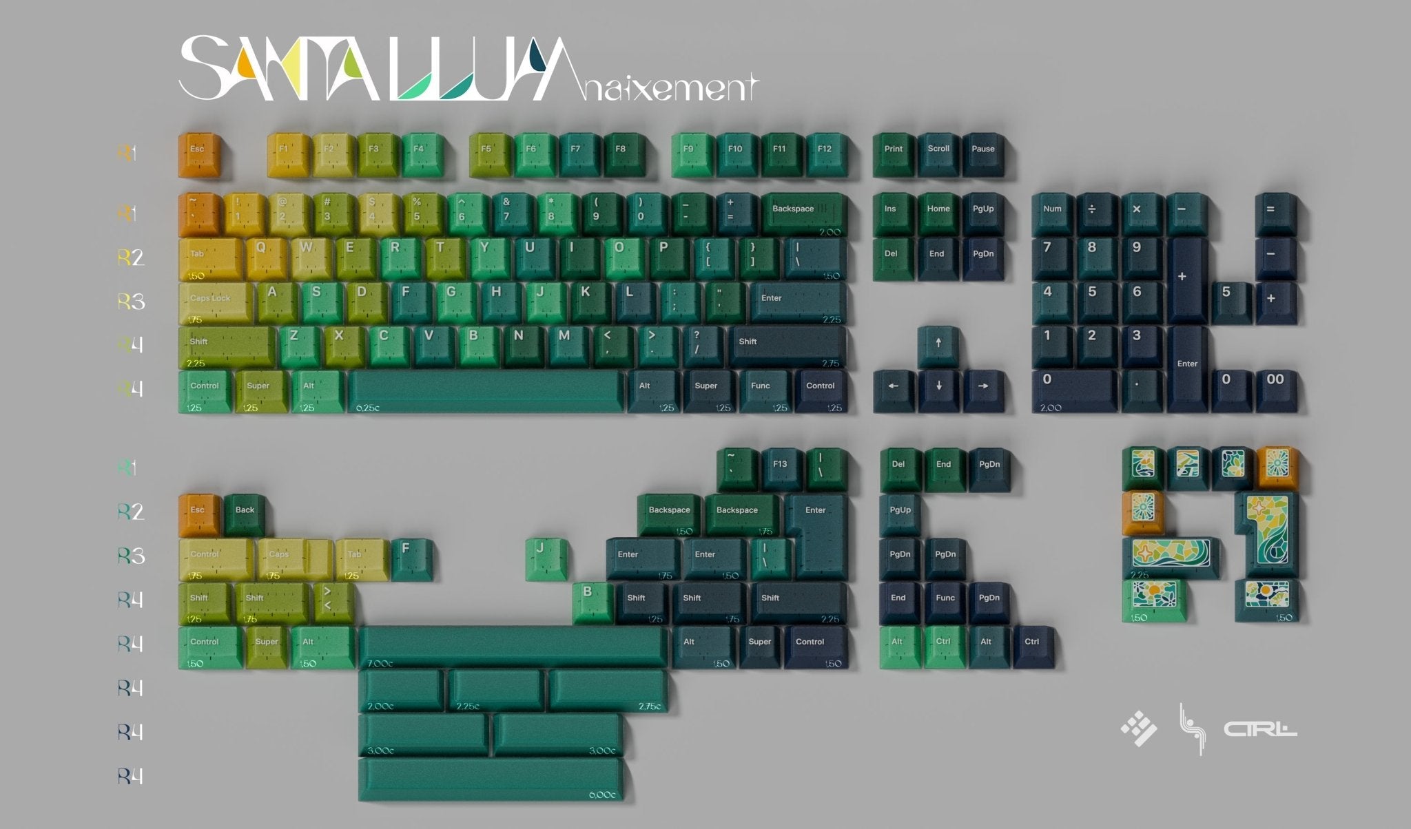 KAP Santa LLum (ANSI) Naixement Keycap Set - InputGear DE