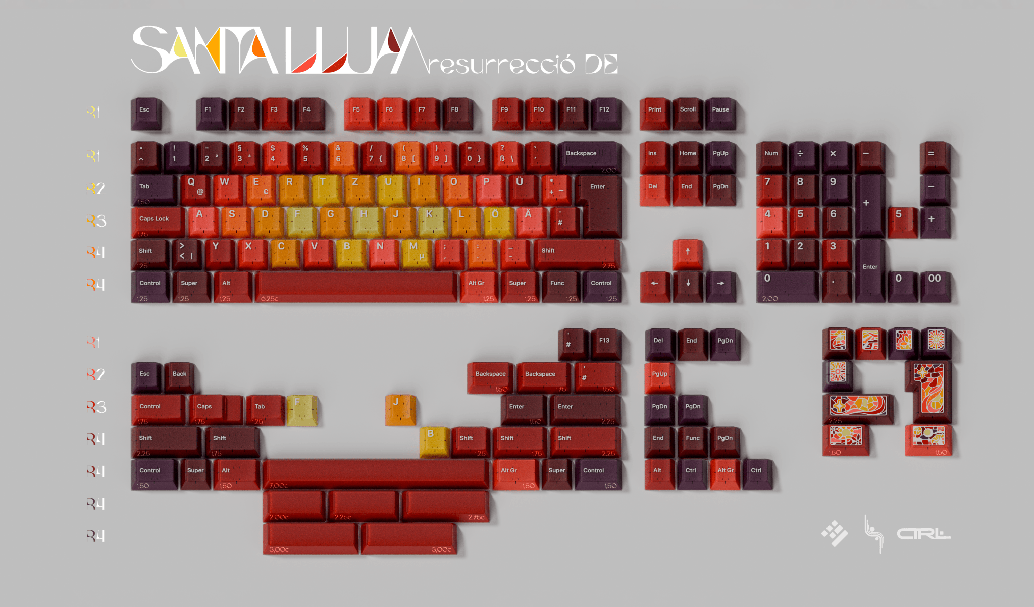 KAP Santa LLum (ISO-DE) Resurrecció Keycap Set - InputGear DE
