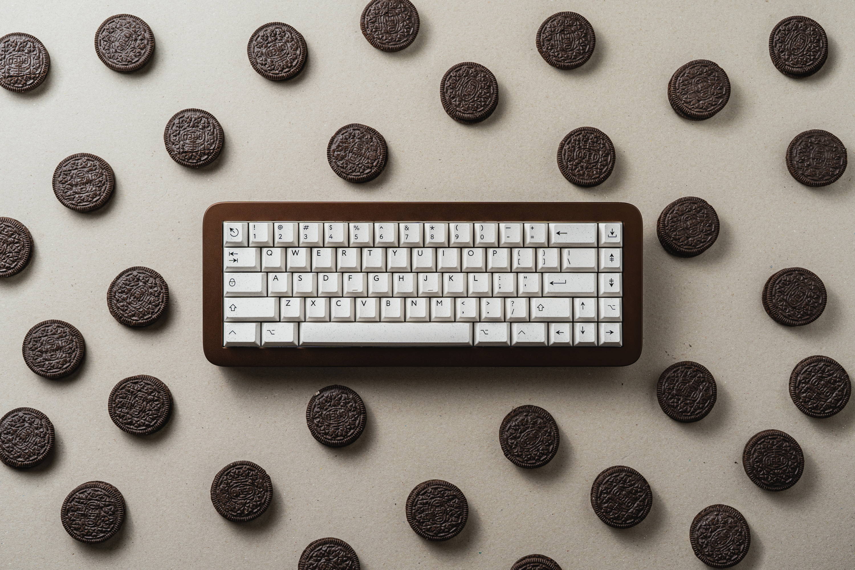 PBTFans Cookies'n'Cream Keycap Set