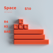 MG Salmon (ANSI) Keycap Set - InputGear DE