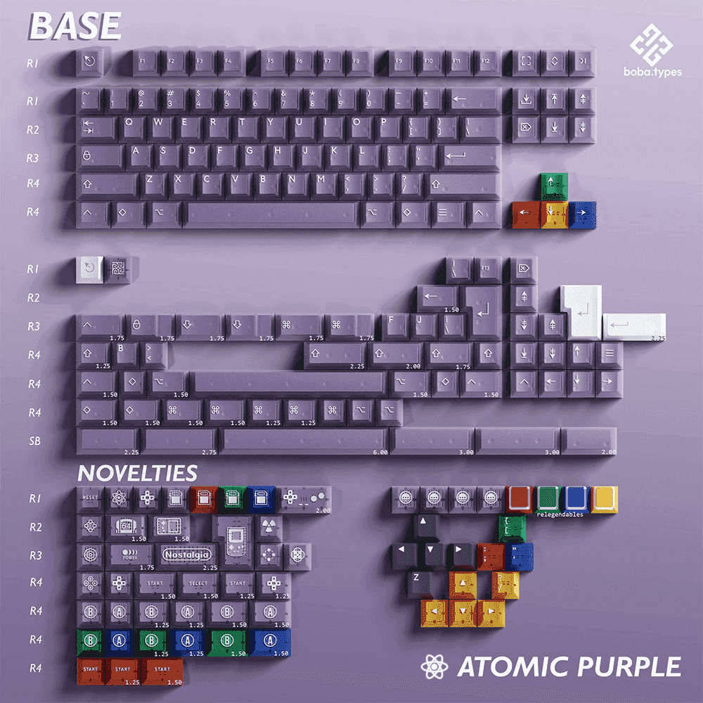 PBTFans Atomic Purple Keycap Set - InputGear DE