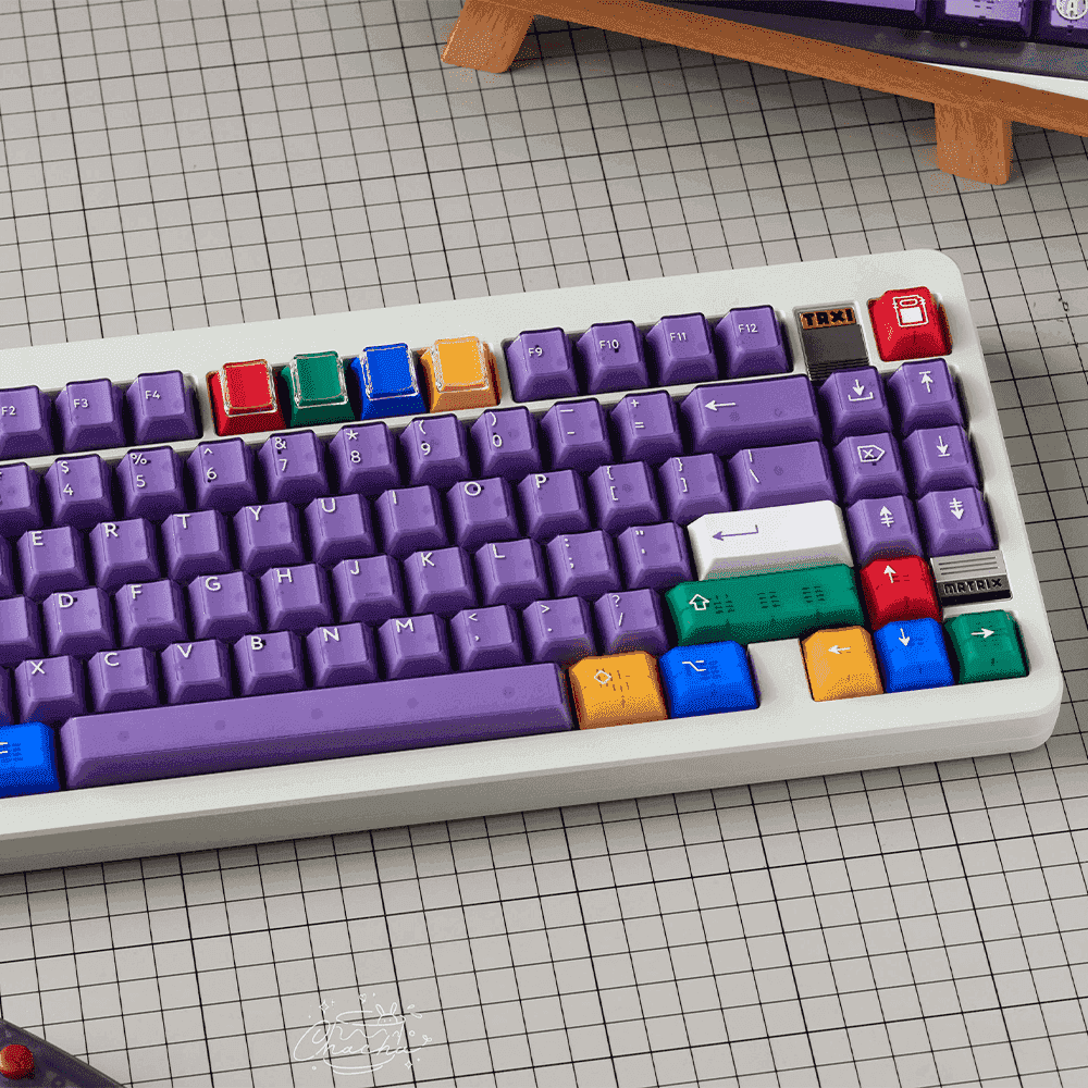 PBTFans Atomic Purple R2 (ISO-DE Bundle) Keycap Set - InputGear DE