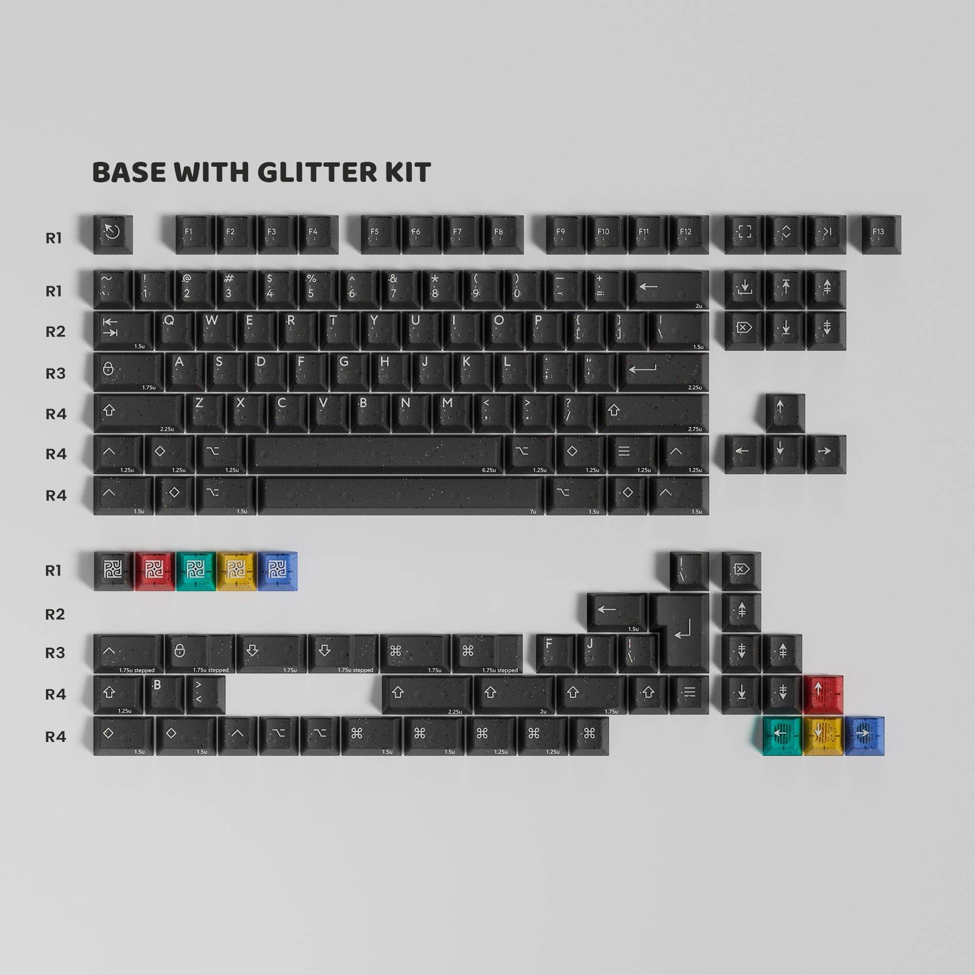 PBTFans Neon R2 Keycap Set - InputGear DE