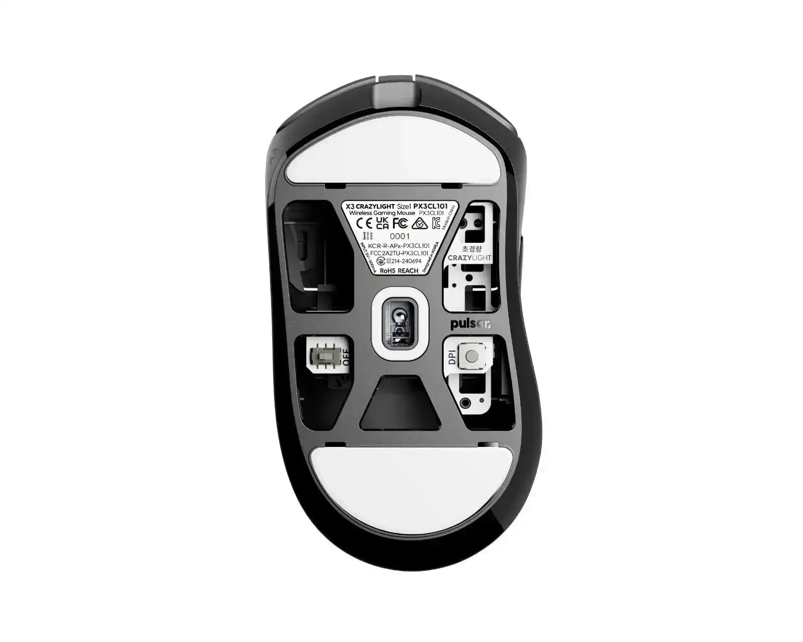 Pulsar X3 CRAZYLIGHT Mini (Jet Black) Mouse - InputGear DE
