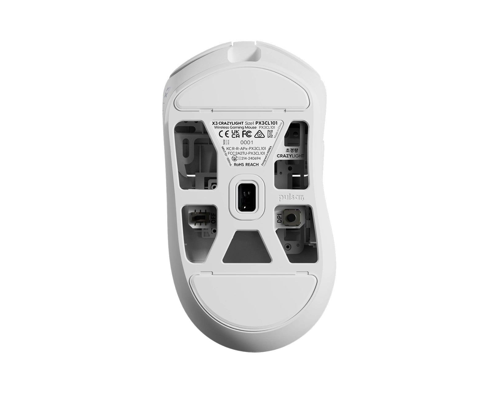 Pulsar X3 CRAZYLIGHT Mini (Uyuni White) Mouse - InputGear DE