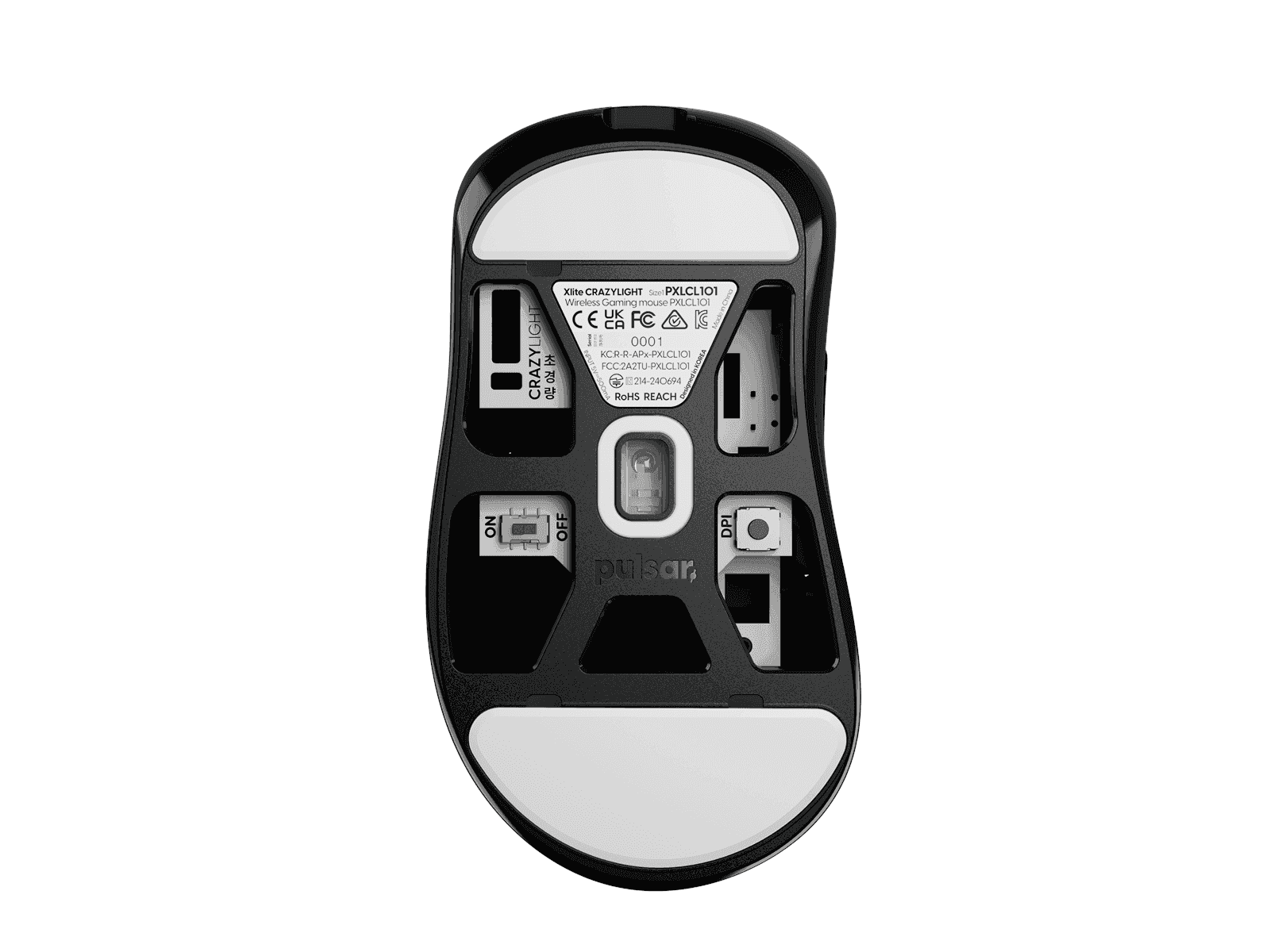 Pulsar Xlite CRAZYLIGHT Mini (Jet Black) Mouse - InputGear DE