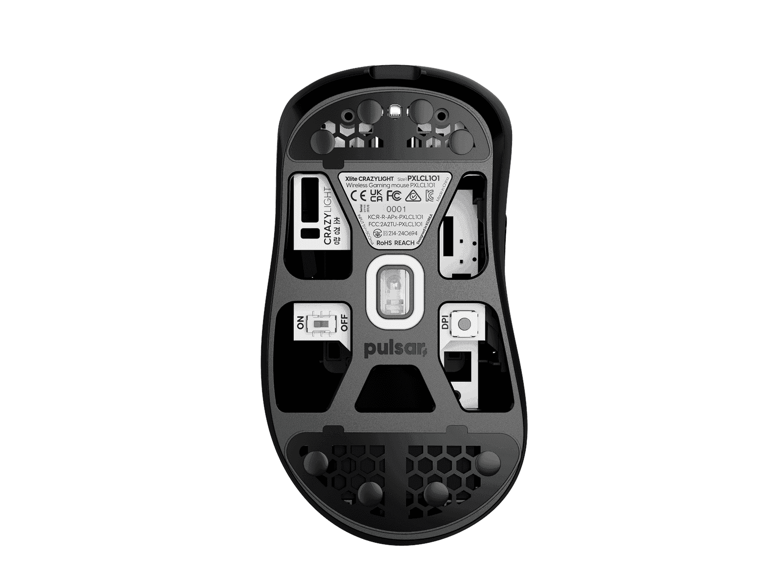 Pulsar Xlite CRAZYLIGHT Mini (Jet Black) Mouse - InputGear DE
