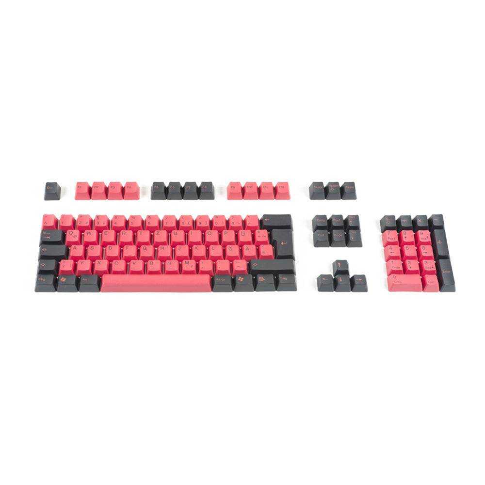 Tai-Hao Red & Black (ISO-DE) Keycap Set - InputGear DE
