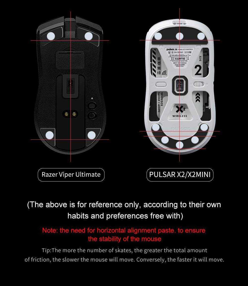X-Raypad Jade Mouse Skates - Universal Dots - InputGear DE
