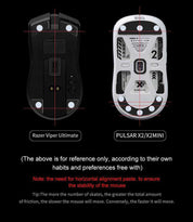 X-Raypad Jade Mouse Skates - Universal Dots - InputGear DE