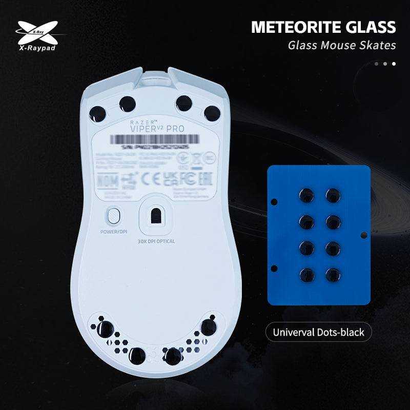 X-Raypad Meteorite Glass Mouse Skates - Universal Dots - InputGear DE