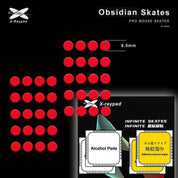 X-Raypad Obsidian Mouse Skates - Universal Dots - InputGear DE