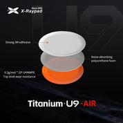 X-Raypad Titanium Air 6.5mm Universal Dot Mouse Skates - InputGear DE